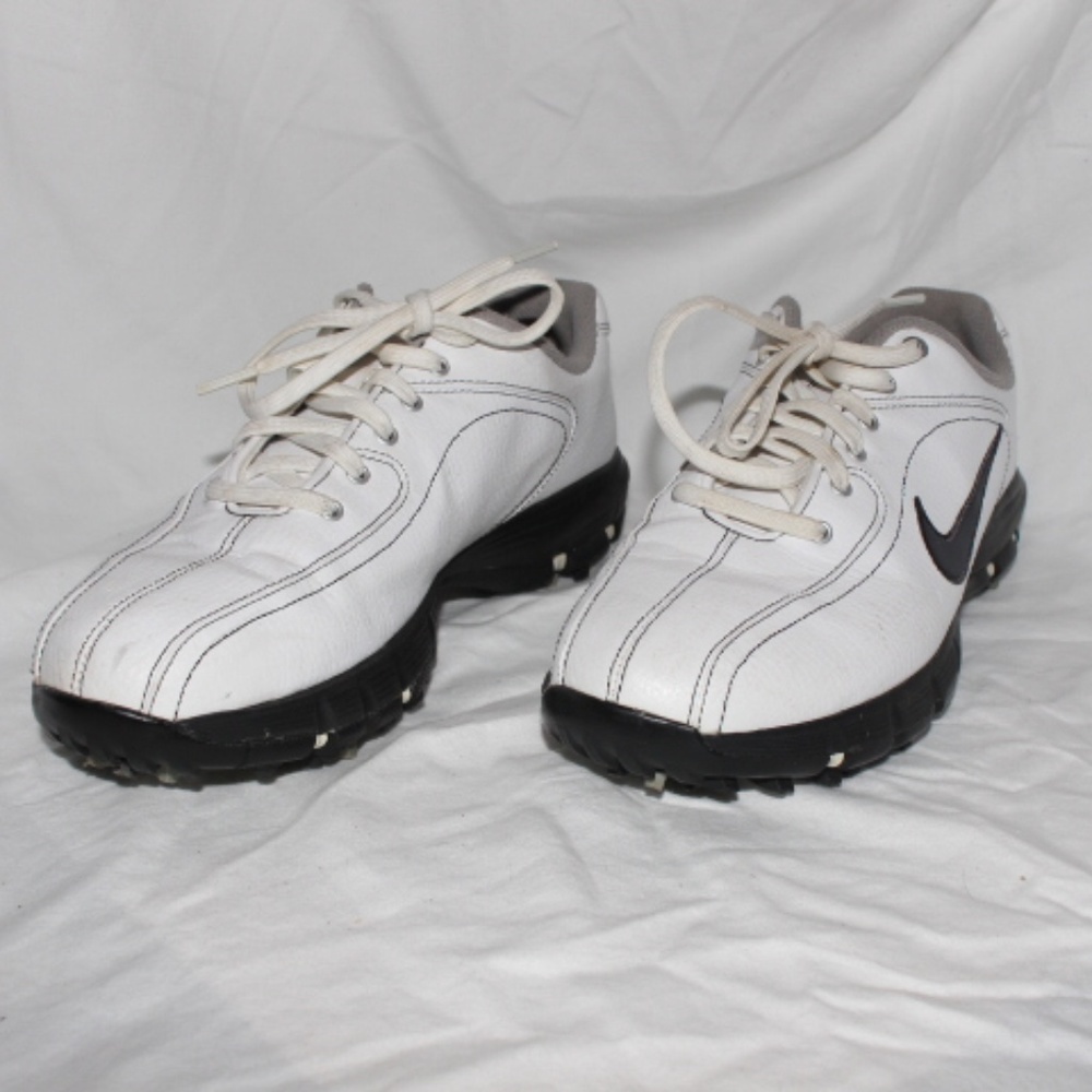 Nike Black and white golf shoes